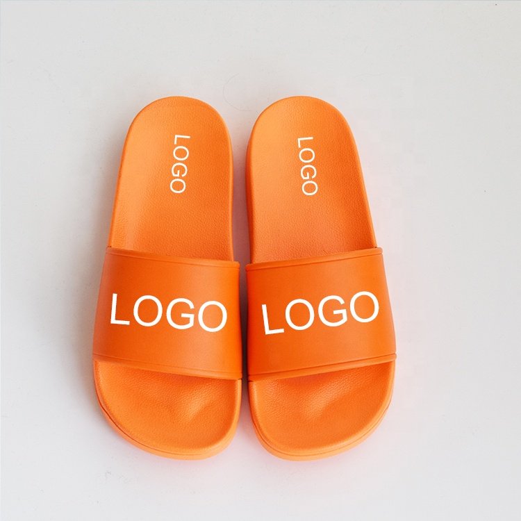 OEM Custom Black Slides Footwear Sandal PVC,Custom Logo Slippers Men Plain Blank Slide Sandal,Slippers Custom Logo Slide