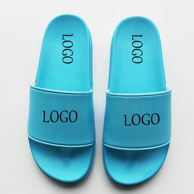 OEM Custom Black Slides Footwear Sandal PVC,Custom Logo Slippers Men Plain Blank Slide Sandal,Slippers Custom Logo Slide