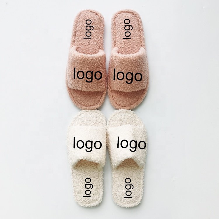 2023 Wholesale custom many styles indoor fuzzy slippers girl fashion slippers flat house plush shoes women slippers sandal