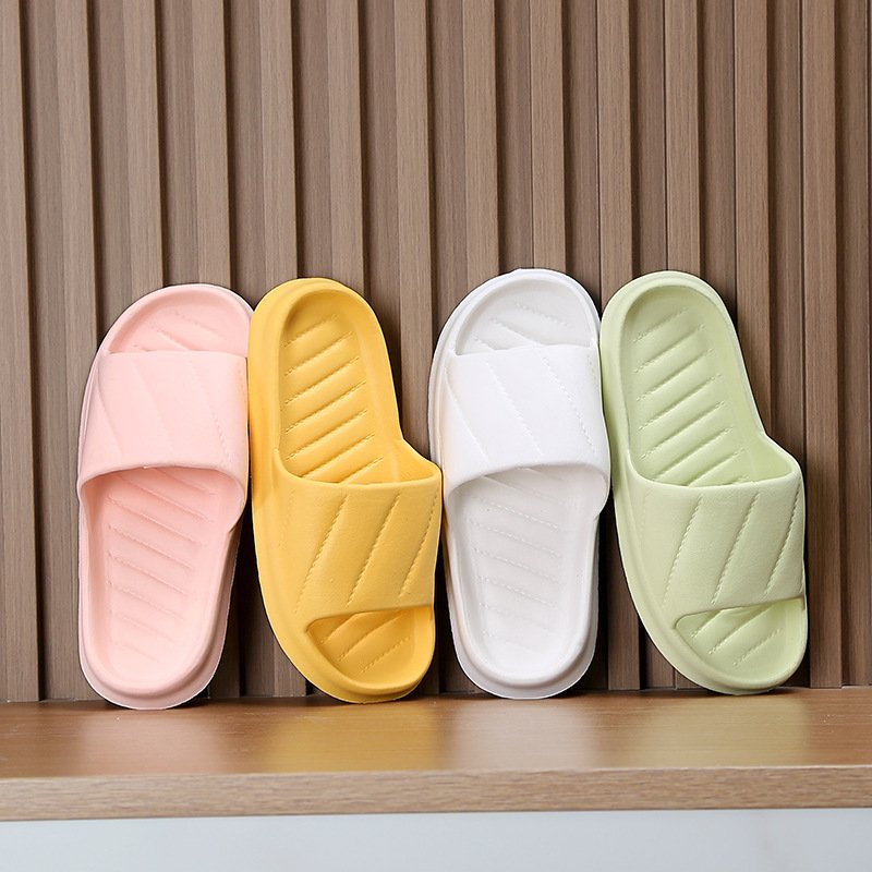 HF summer multicolor soft anti-slip platform home bathroom EVA slide slippers for women men