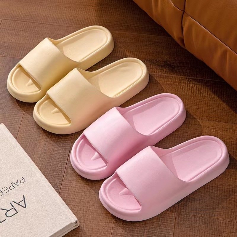 HF summer multicolor soft anti-slip platform home bathroom EVA slide slippers for women men