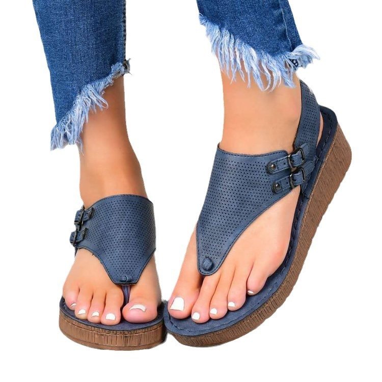 Women's Sandals Wedge Heel Open Toe PU Solid Colored White Black Khaki