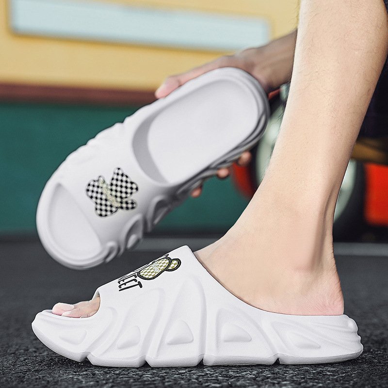 Nicecin Wholesale Men's Summer Slide Slippers EVA Indoor Non Slip Bathroom Slides High Quality Customize Logo Slipper for Men
