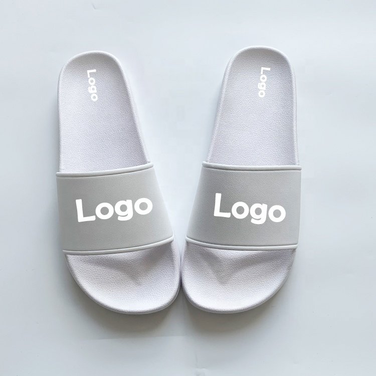 Popular Tread Sublimation Blank Slides Slippers Men Designer Solid Color Slippers Custom Printed Logo Slippers for Male