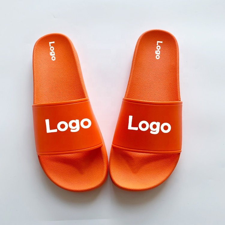 Popular Tread Sublimation Blank Slides Slippers Men Designer Solid Color Slippers Custom Printed Logo Slippers for Male