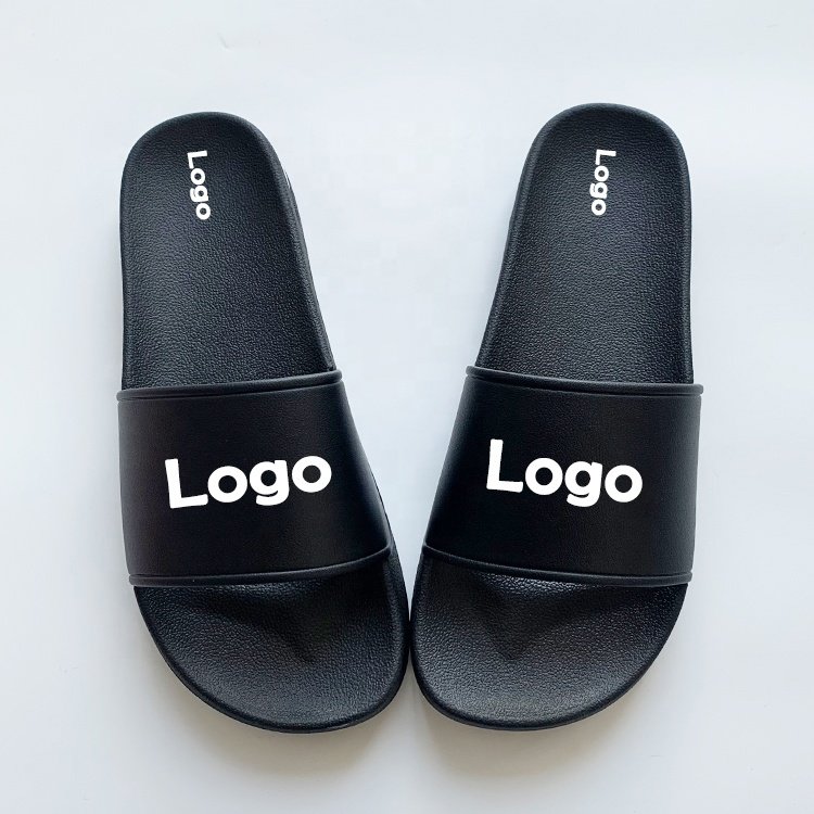 Popular Tread Sublimation Blank Slides Slippers Men Designer Solid Color Slippers Custom Printed Logo Slippers for Male