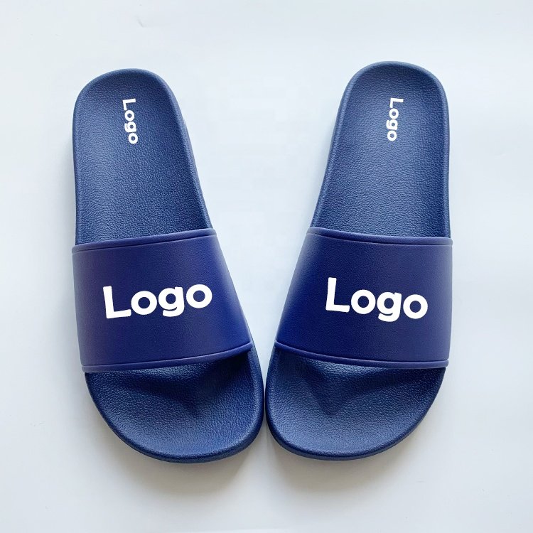 Popular Tread Sublimation Blank Slides Slippers Men Designer Solid Color Slippers Custom Printed Logo Slippers for Male