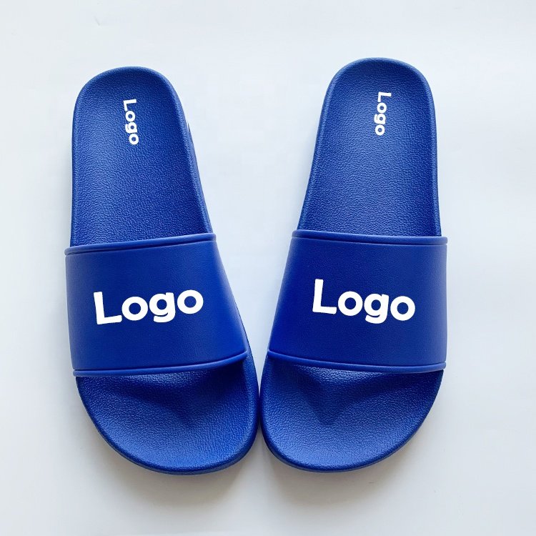 Popular Tread Sublimation Blank Slides Slippers Men Designer Solid Color Slippers Custom Printed Logo Slippers for Male