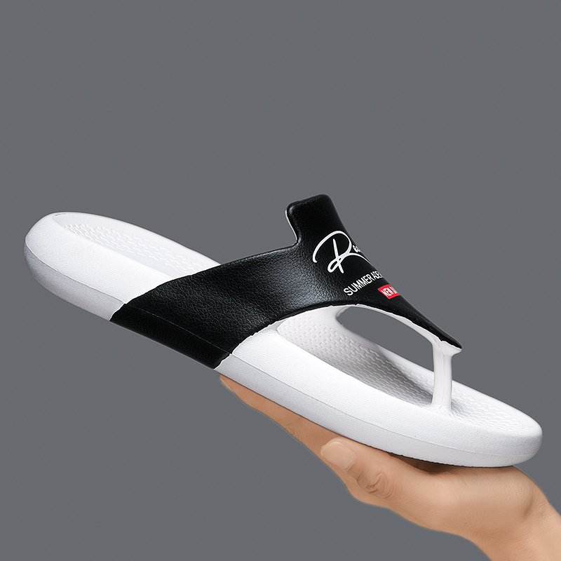 Open Toe Anti-Slip Summer Autumn Outdoor Slippers Fashion Trend Sandal Soft Rubber Slide Recyclable Flip Flops Slippers