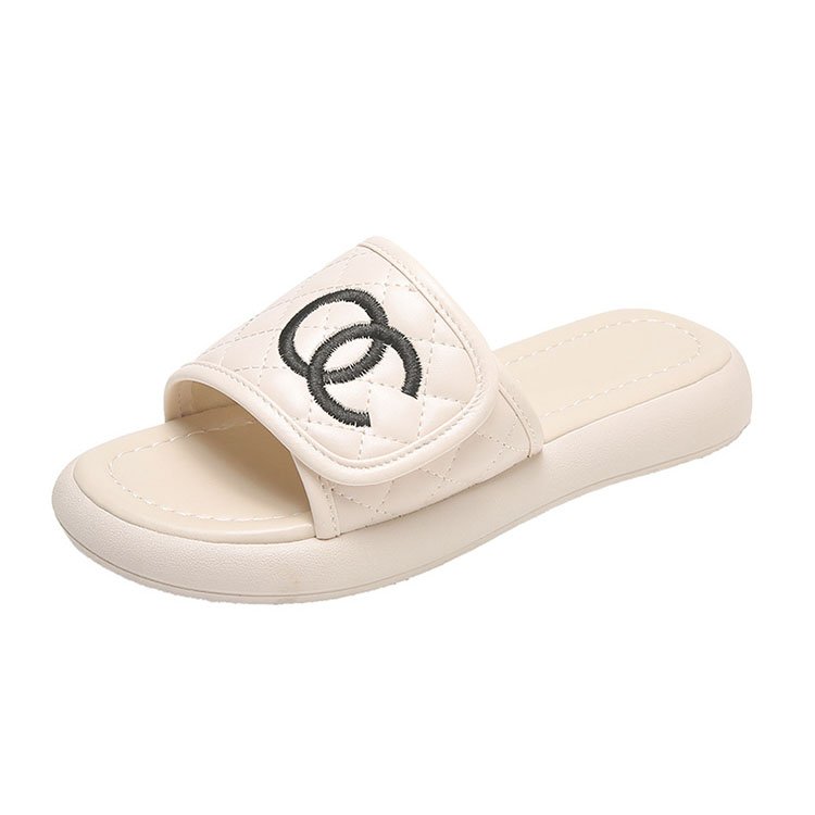 Flat Slippers Fashion Brand Outdoor Beach Women's Slides Slippers ladies female fashion flat slippers