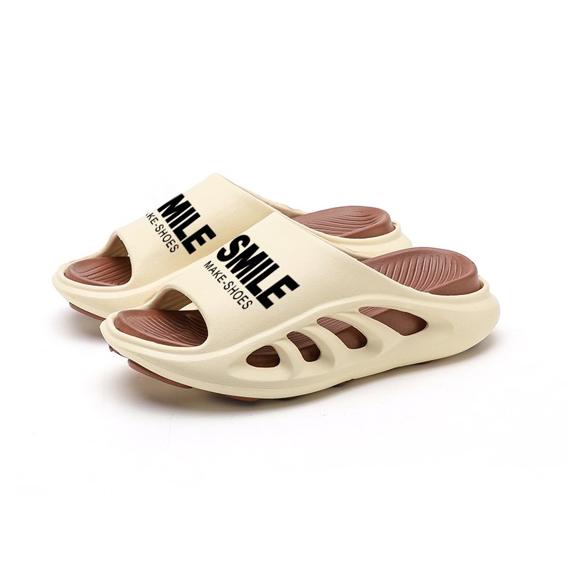 Children Smile Outdoor Platform Non-slip Sandals for Woman Ladies Home Indoor Beach Non-slip Slide Slippers for Baby