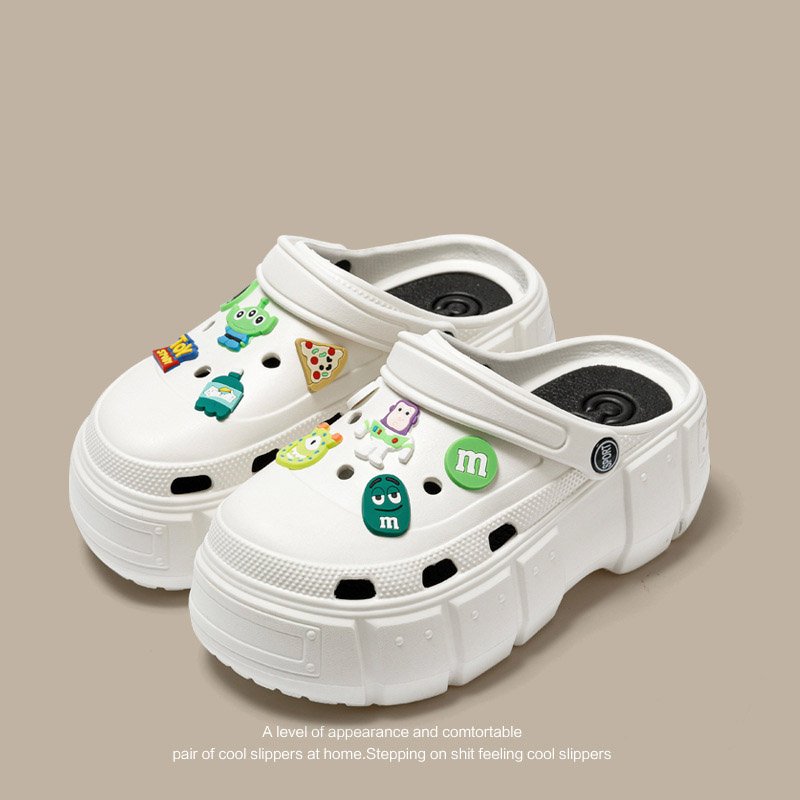 Decoration Sandals for Women Men Lightweight Cute Style Girls Boys Beach Slides Slippers EVA Customization with Cartoon Open Toe
