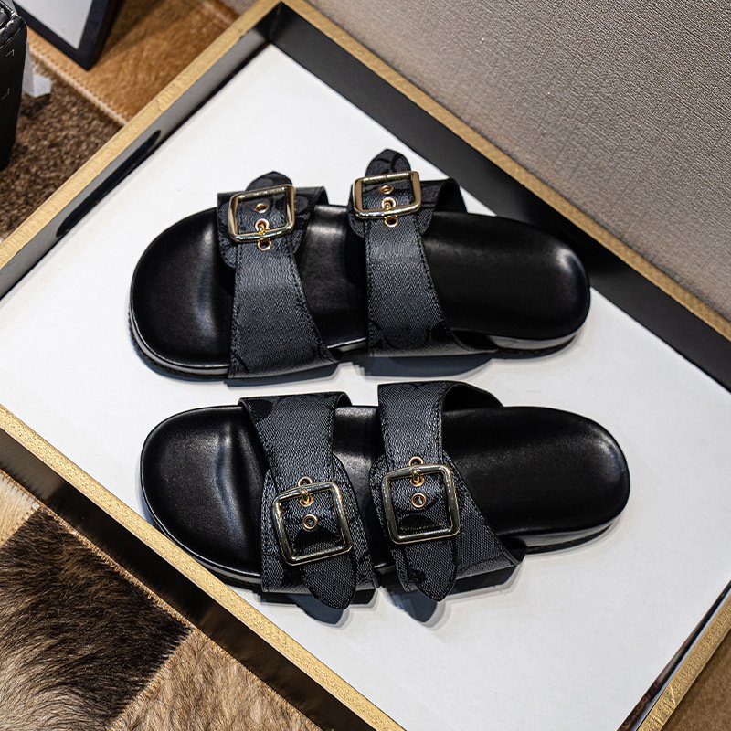 Designer Famous brand Luxury slippers Casual indoor custom slides slippers women