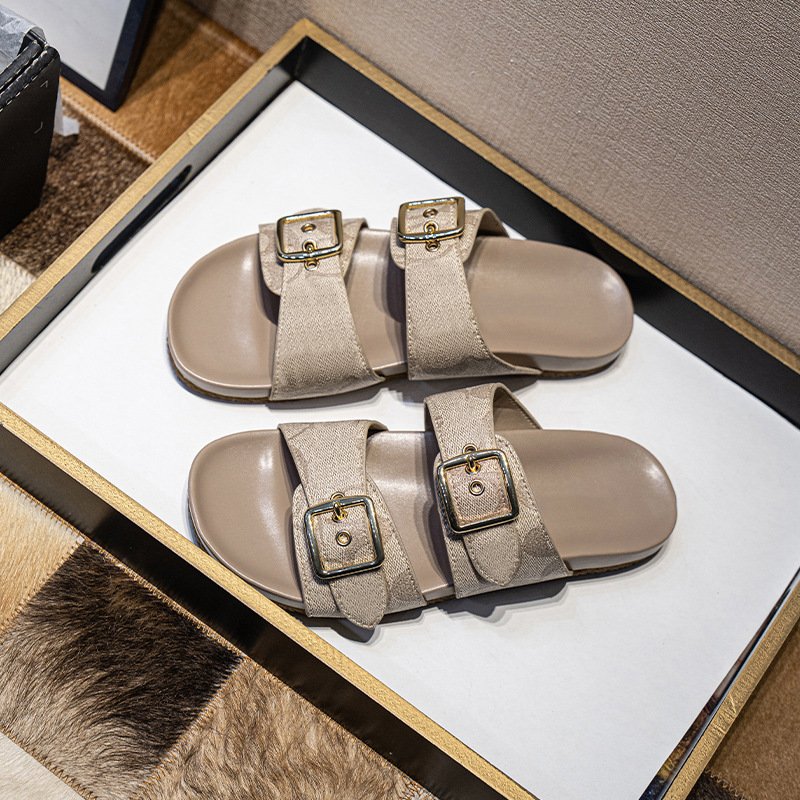 Designer Famous brand Luxury slippers Casual indoor custom slides slippers women