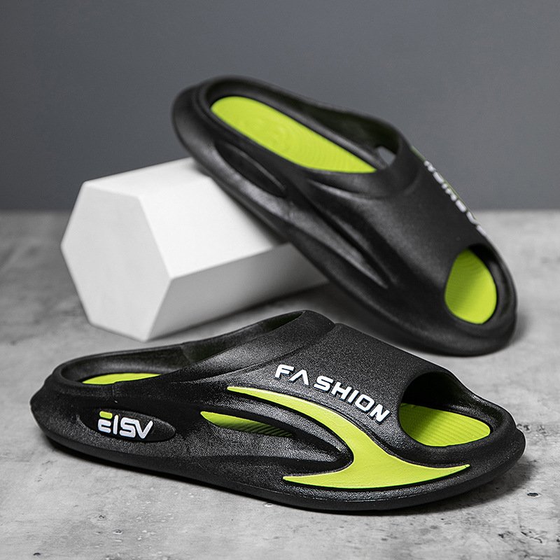 Wholesale New Design Summer Fashionable Men's Soft Anti-slip and Breathable Slides Slippers for Beach Walking Pool Shower Use
