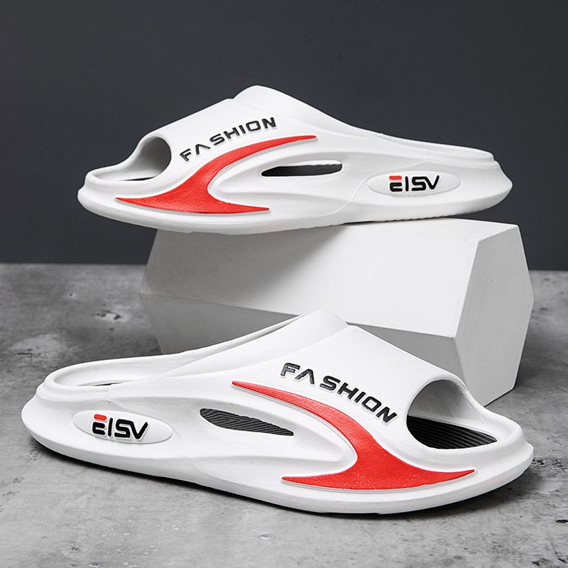 Wholesale New Design Summer Fashionable Men's Soft Anti-slip and Breathable Slides Slippers for Beach Walking Pool Shower Use