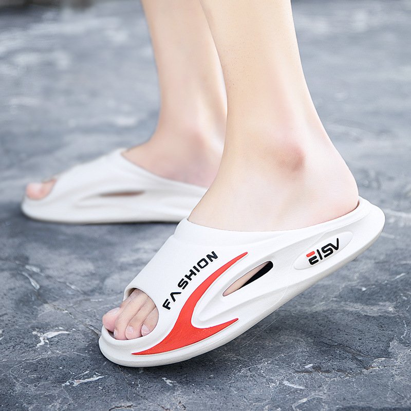 Wholesale New Design Summer Fashionable Men's Soft Anti-slip and Breathable Slides Slippers for Beach Walking Pool Shower Use
