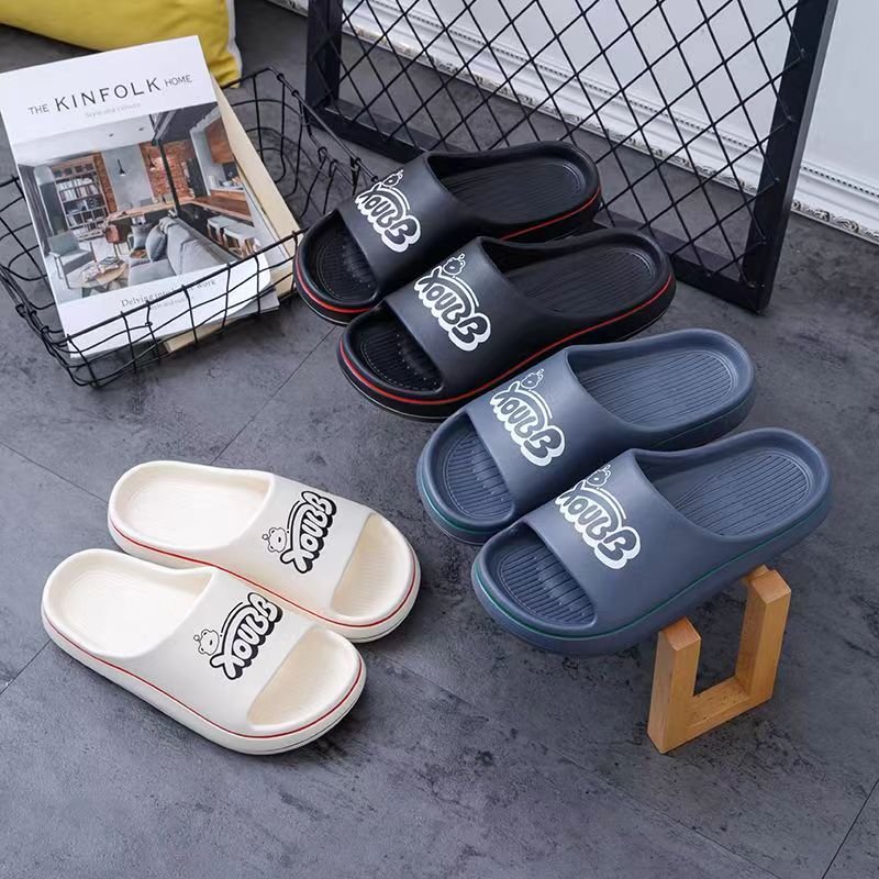 2024 Beach Fashion Women Summer Striped Sandals Eva Custom Printed Sports Men'S Slides Slippers Logo For Men