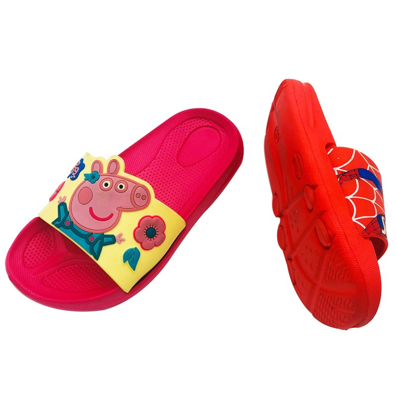 kids bathroom non-slip slides Rubber flip flops beach eva slippers outsole slippers house slippers for Boys Girls
