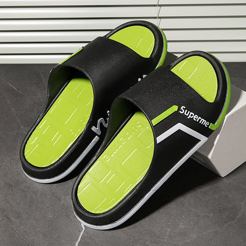 Wholesale Price Summer Quick Drying Anti-slip Mens Beach Flat Slide Slipper Sandals for Indoor Outdoor Beach Walking