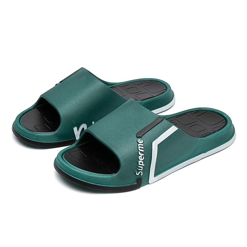 Wholesale Price Summer Quick Drying Anti-slip Mens Beach Flat Slide Slipper Sandals for Indoor Outdoor Beach Walking