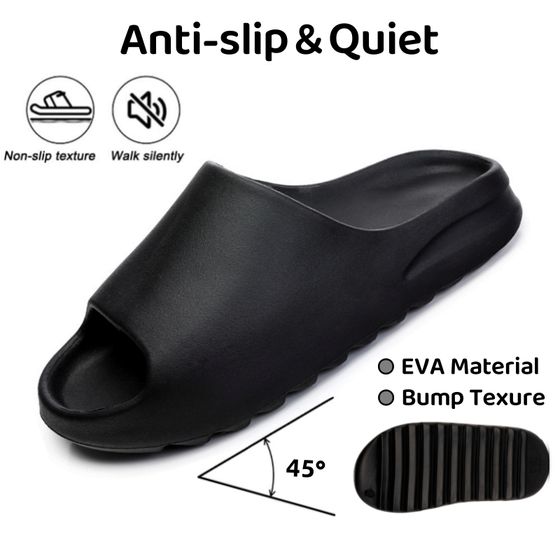 Custom Open-Toe Cloud Slippers for Men Women Indoor/Outdoor Soft Thick Bottom Lightweight Non-Slip Summer EVA Foam Beach Slides
