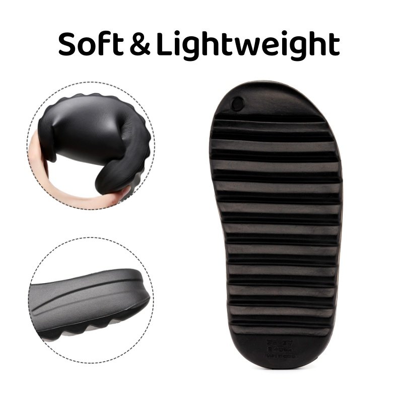 Custom Open-Toe Cloud Slippers for Men Women Indoor/Outdoor Soft Thick Bottom Lightweight Non-Slip Summer EVA Foam Beach Slides