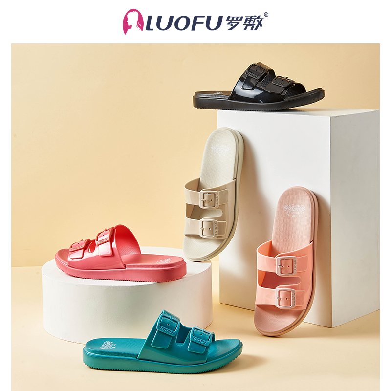 LUOFU lady EVA Button waterproof non-slip deodorant women's slide slipper