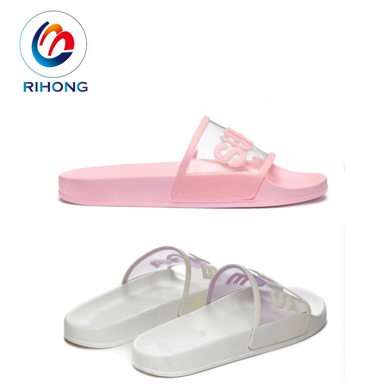 high quality manufacturer summer 2024 transparent strap logo custom waterproof sandal slide slippers for men