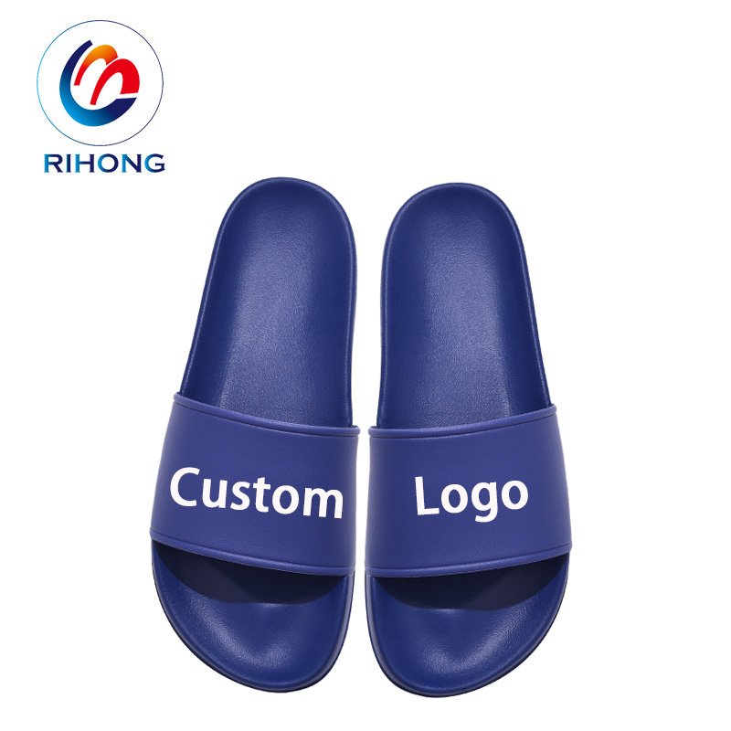 high quality manufacturer summer 2024 transparent strap logo custom waterproof sandal slide slippers for men