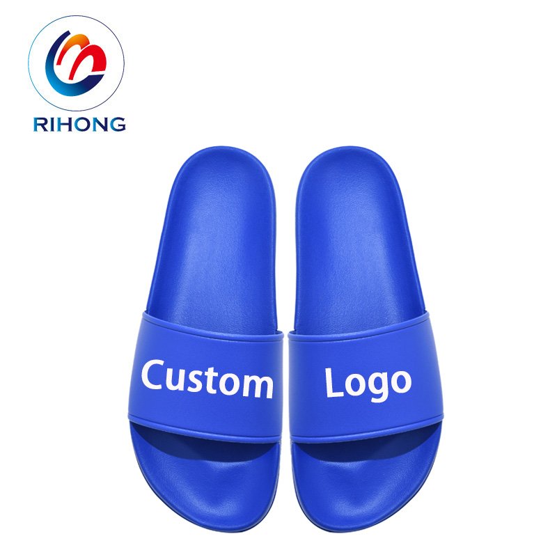 high quality manufacturer summer 2024 transparent strap logo custom waterproof sandal slide slippers for men