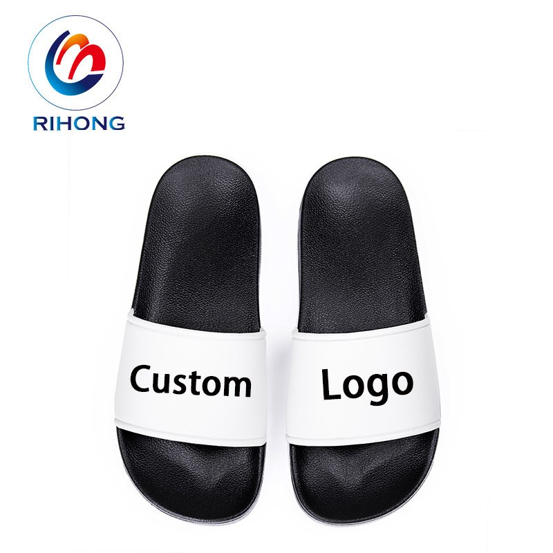 high quality manufacturer summer 2024 transparent strap logo custom waterproof sandal slide slippers for men
