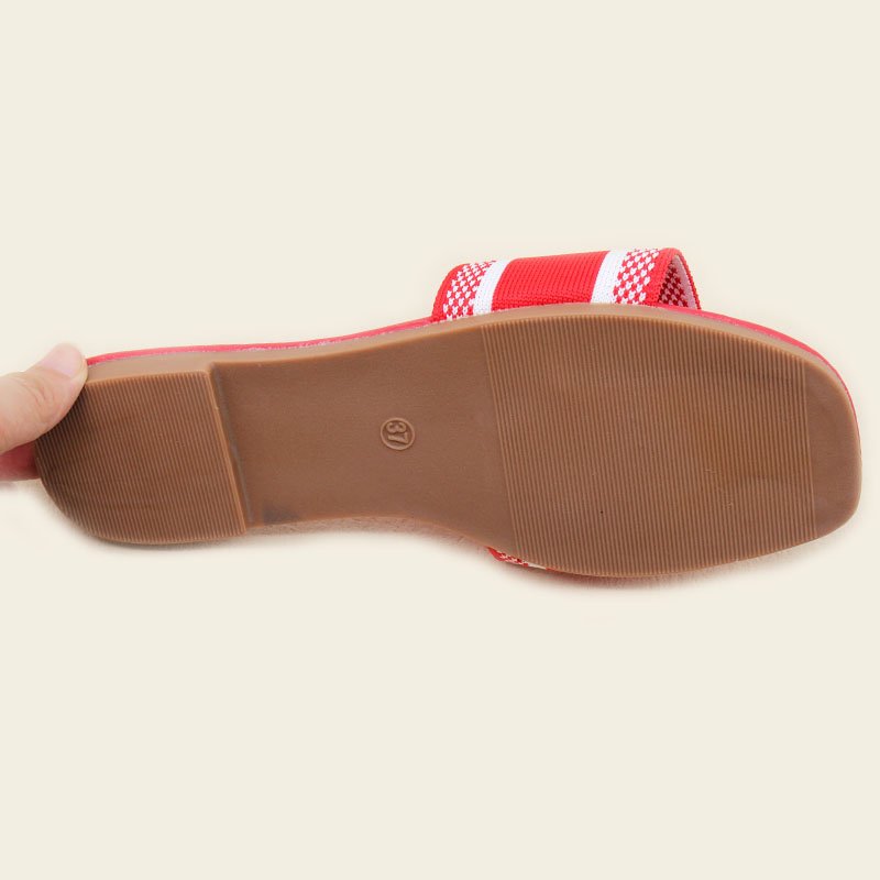 Wholesale high quality summer breathable lightweight women's flats Mauritius popular styles outdoor ladies open-toed slippers