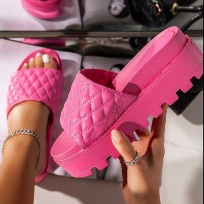 New Design Big Size Women Slides Sandal Summer Slides Slippers Women Platform Slippers