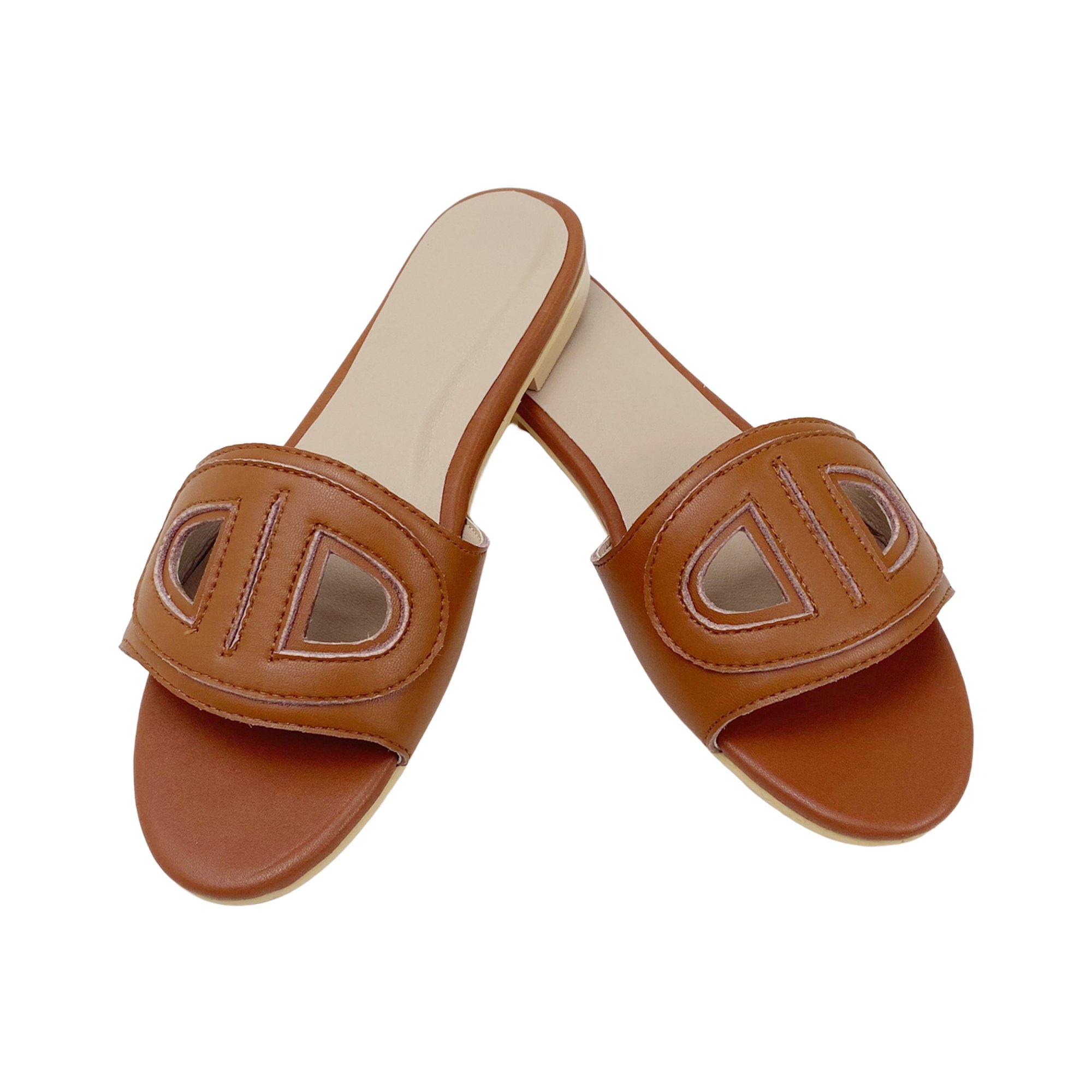Hot latest design ladies slippers slides slippers flat sandals for women and Ladies Leather woman sandals shoes