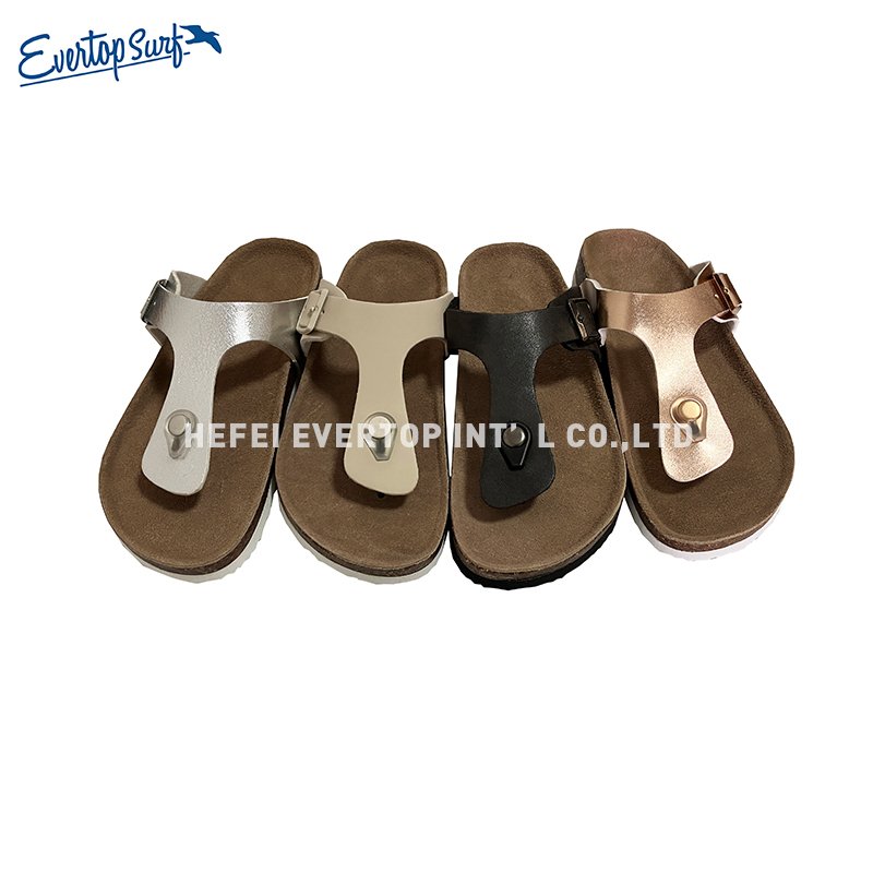 New style summer beach flat women's slippers flip-flops slippers home casual cork slides slippers
