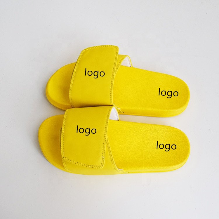 Custom Your Images Name Logo 3D Printing Men Adjusted Strap Slippers Home Family Slides Sandals Stylish Beach Slippers