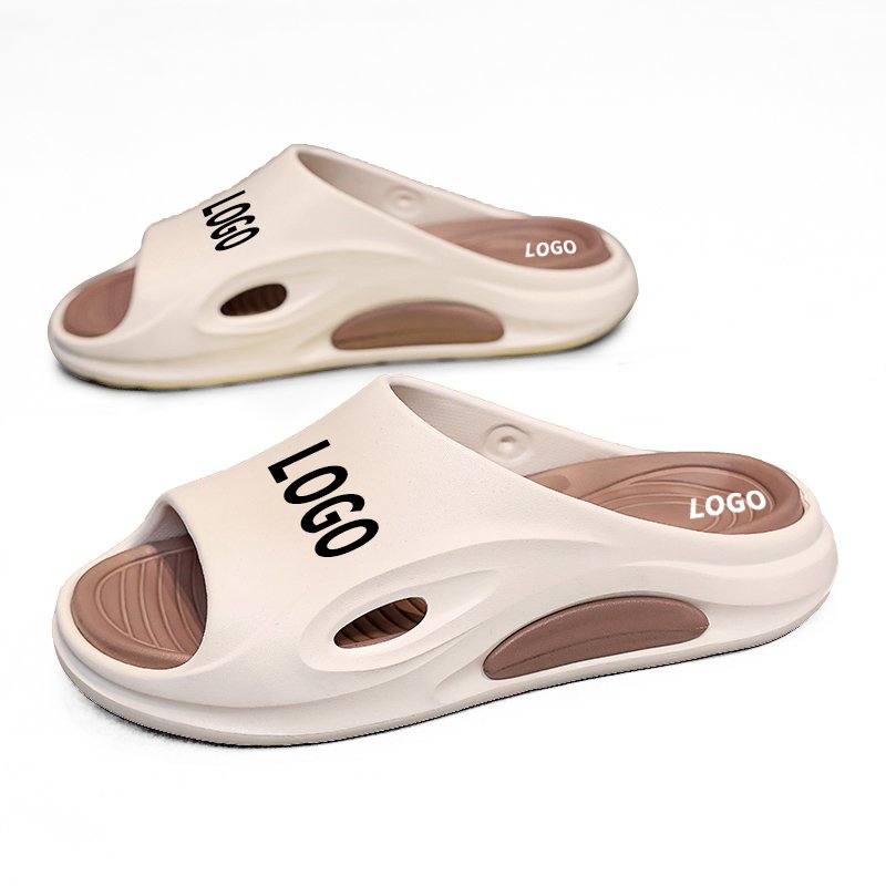 Men's Custom LOGO Breathable Sandals Thick Soles Anti-slippery Beach Shoes Summer Sports Home Fashion Trend Slides Slippers