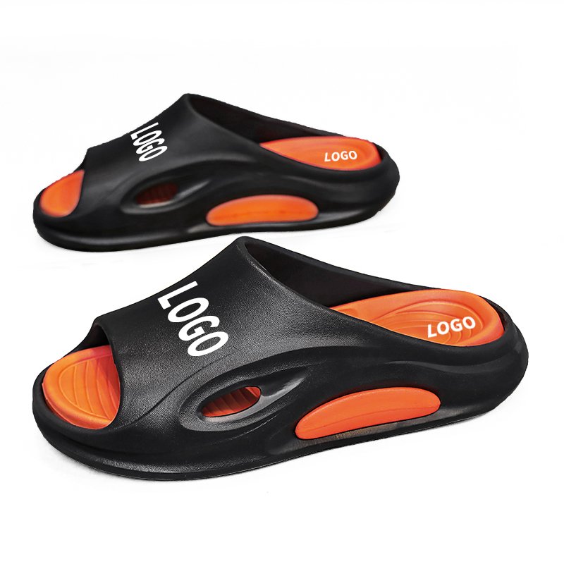 Men's Custom LOGO Breathable Sandals Thick Soles Anti-slippery Beach Shoes Summer Sports Home Fashion Trend Slides Slippers