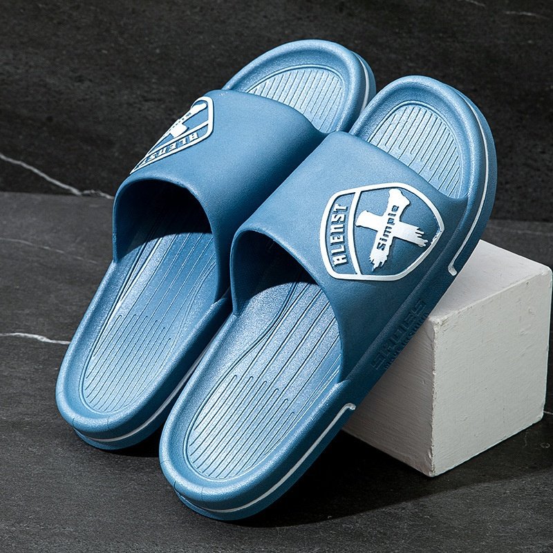2023 New Trend Men's Outer Wear Home Slide Bathroom Non-slip Thick Bottom Wear-resistant Men's Slippers