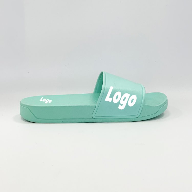 Customized Footwear United Kingdom Beach Pvc Slide Slippers College Student Custom Logo Indoor PVC Slide Slippers