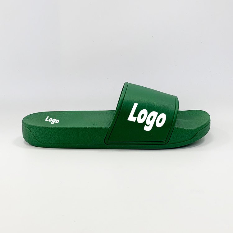 Customized Footwear United Kingdom Beach Pvc Slide Slippers College Student Custom Logo Indoor PVC Slide Slippers