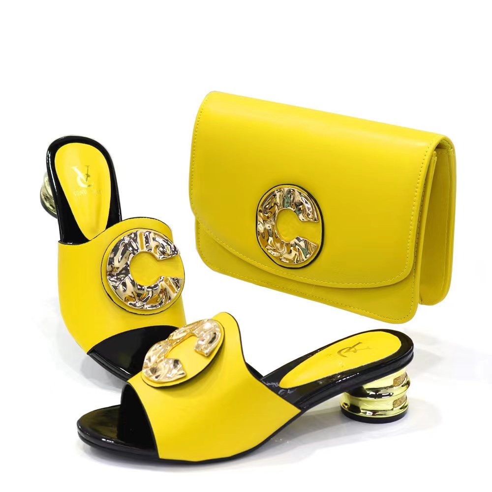 Fast supply speed toe leather slides slippers women sandals shoes women shoes and bag sets designer