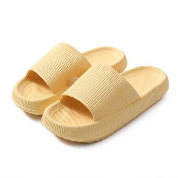 Custom Logo New Unisex Summer Sandals Flat Slides Shoes Women Slip On PVC Indoor Beach Slippers