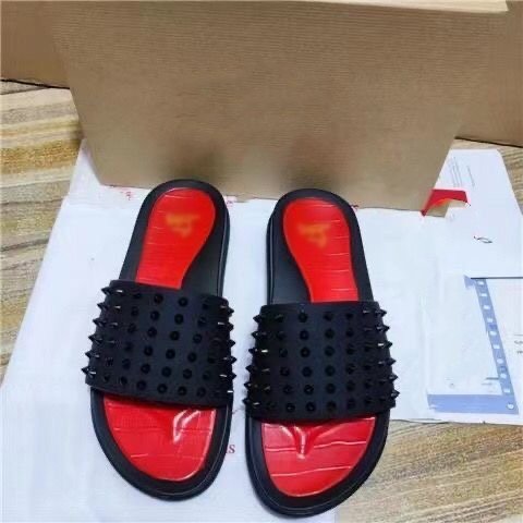 Wholesale designer brand mens black luxury sports sandals white beach slides slippers for men