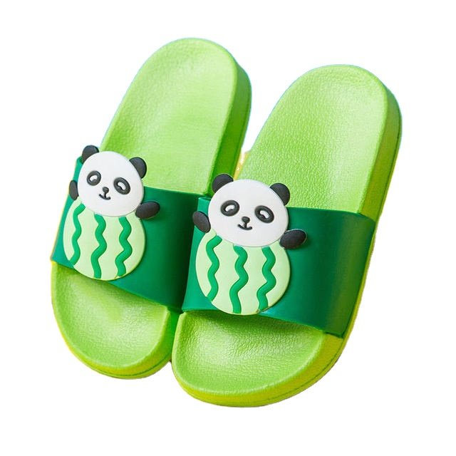 Wholesale Custom summer Cute Cartoon Animal Strawberry Shower Outdoor Beach Pool Non-slip Soft Sole pvc Slippers for kids