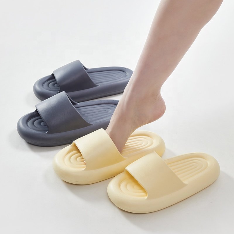 Ladies Female Male Summer Home House Flat Comfy Anti Slip Message Unisex Slide Slippers