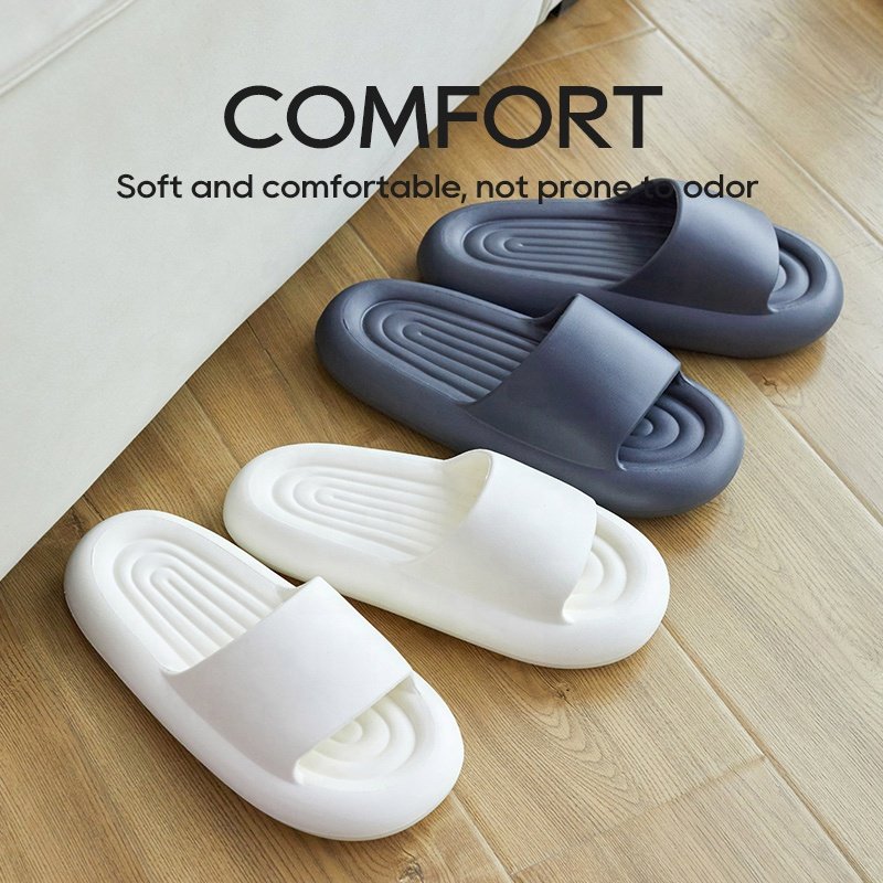 Ladies Female Male Summer Home House Flat Comfy Anti Slip Message Unisex Slide Slippers