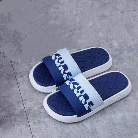 2024 New Summer Men Non-Slip Thick Sole Durable Fashion Beach Sandals Slides Slippers Casual Bathroom