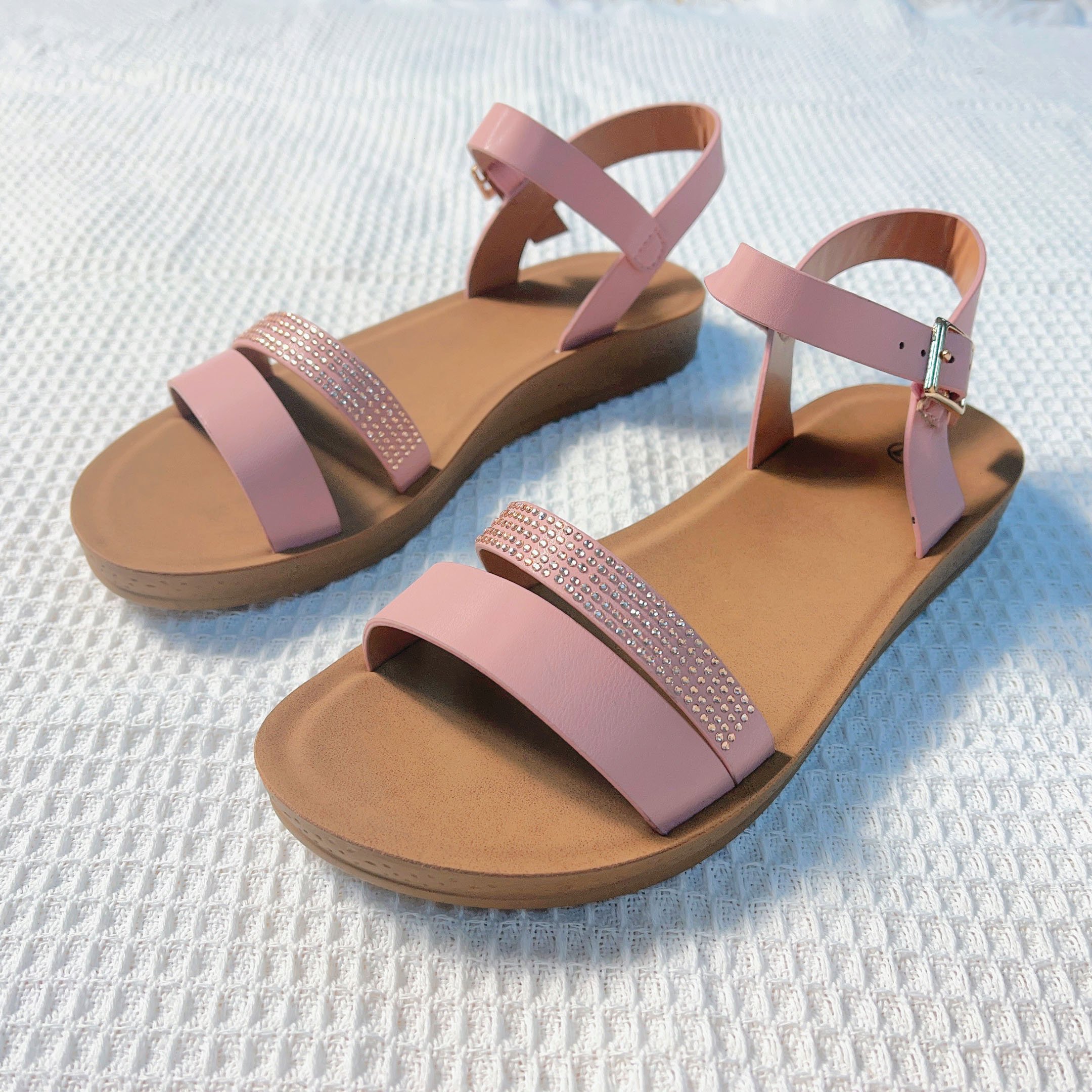 non slip beach flat slide slipper with printing design slippers summer women's beach flat slippers